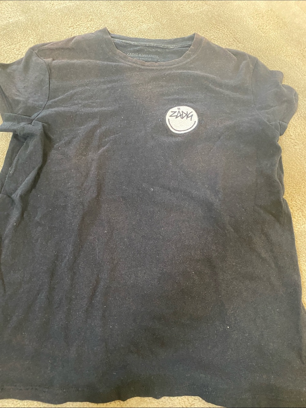 Zadig & Voltaire Black Short Sleeve Logo Tee